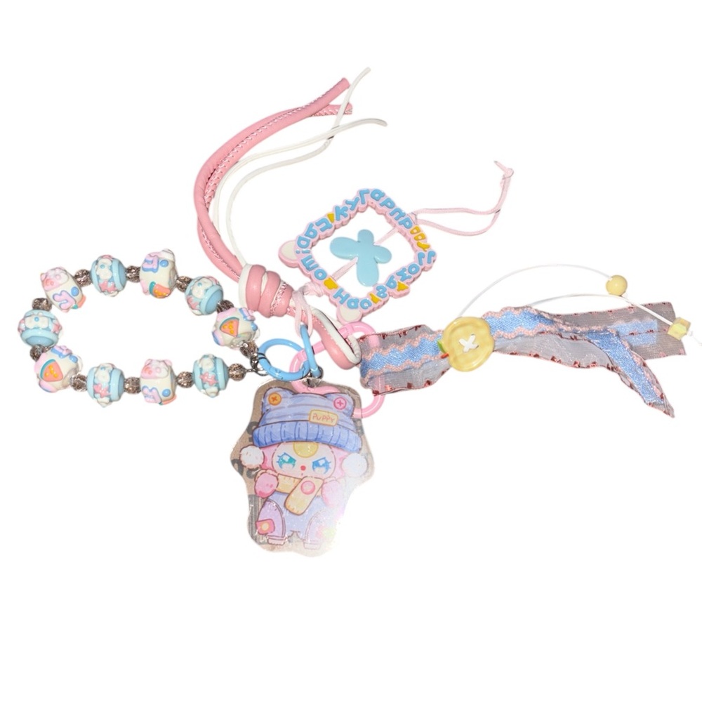 Baby three keychain/bag charm